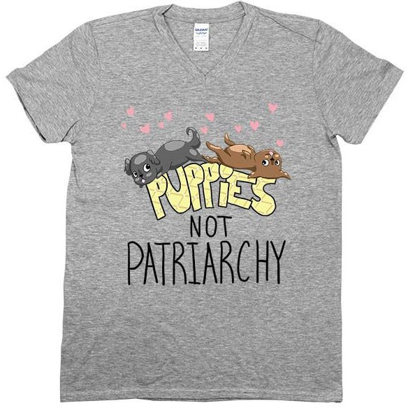Puppies Not Patriarchy -- Unisex T-Shirt - Feminist Apparel - 4