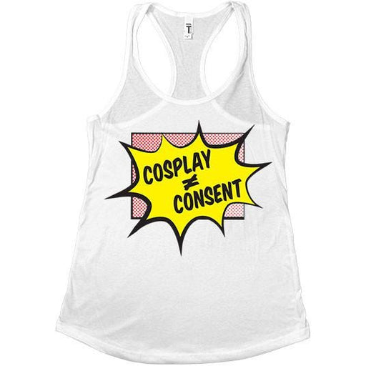 Cosplay Does Not Equal Consent -- Women's Tanktop - Feminist Apparel - 5