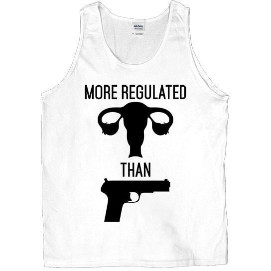 More Regulated Than Guns -- Unisex Tanktop - Feminist Apparel - 1