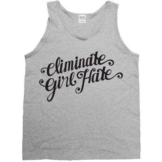 Eliminate Girl Hate -- Unisex Tanktop - Feminist Apparel - 2
