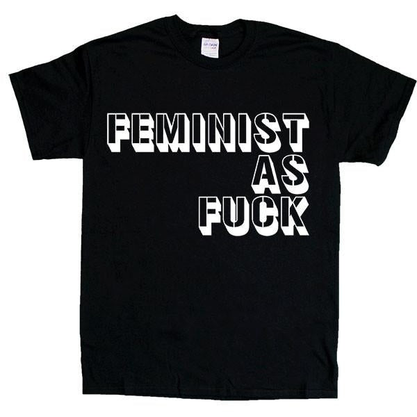 Feminist As Fuck Stencil -- Unisex T-Shirt - Feminist Apparel - 3