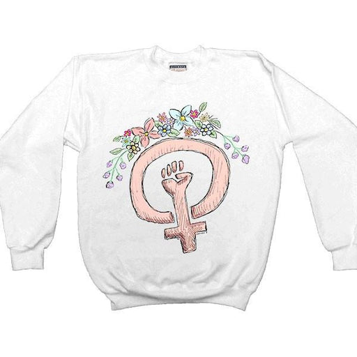 Feminist Fist -- Women's Sweatshirt - Feminist Apparel - 1