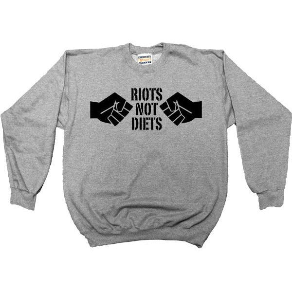 Riots Not Diets #2 Fists -- Women's Sweatshirt - Feminist Apparel - 3