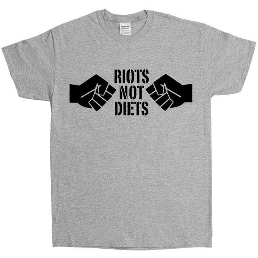 Riots Not Diets #2 Fists -- Unisex T-Shirt - Feminist Apparel - 4