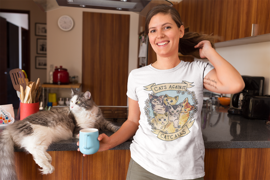 Cats Against Catcalls -- Unisex T-Shirt