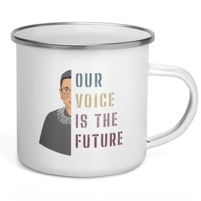 Our Voice Is The Future -- Enamel Mug