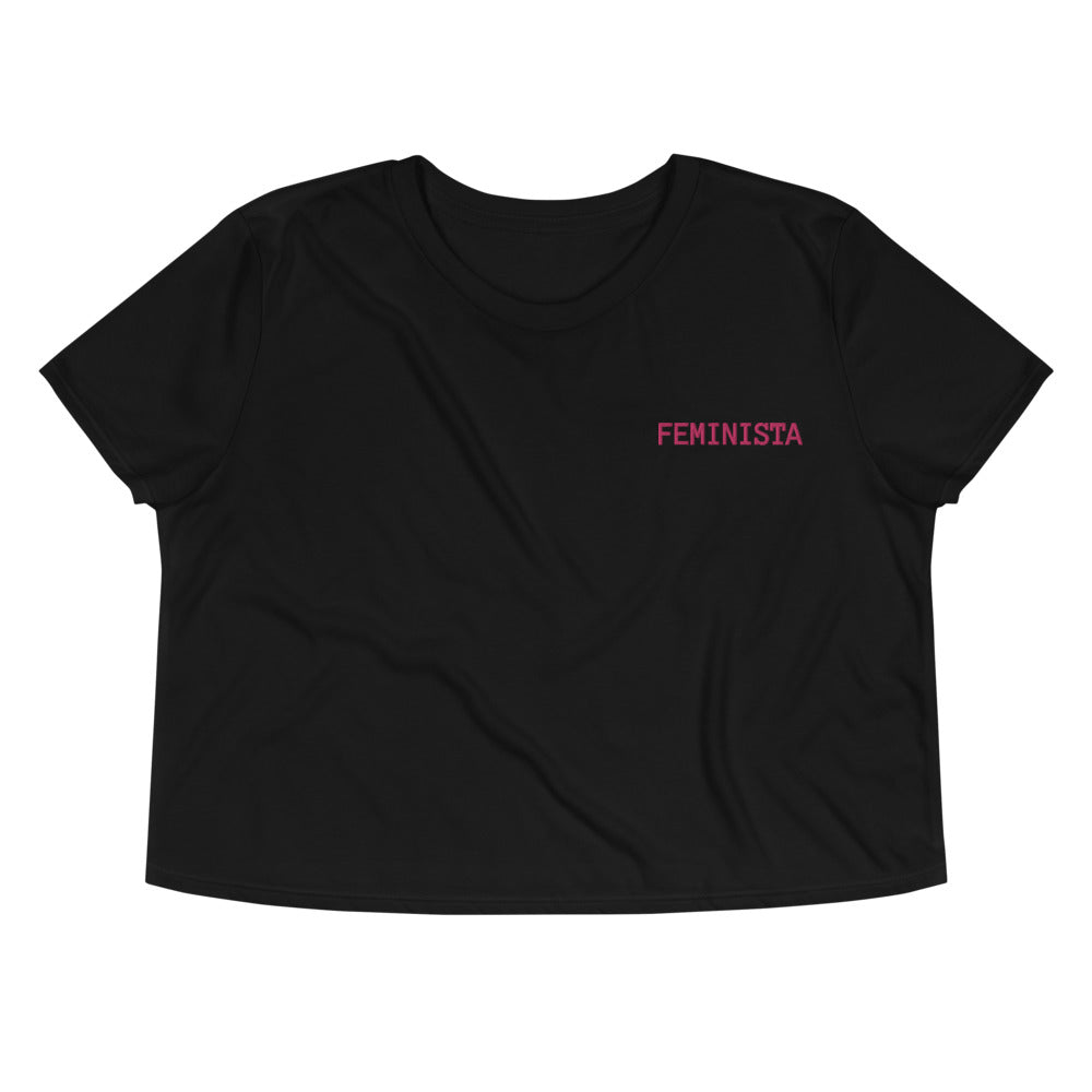 Feminista -- Embroidered Crop Top