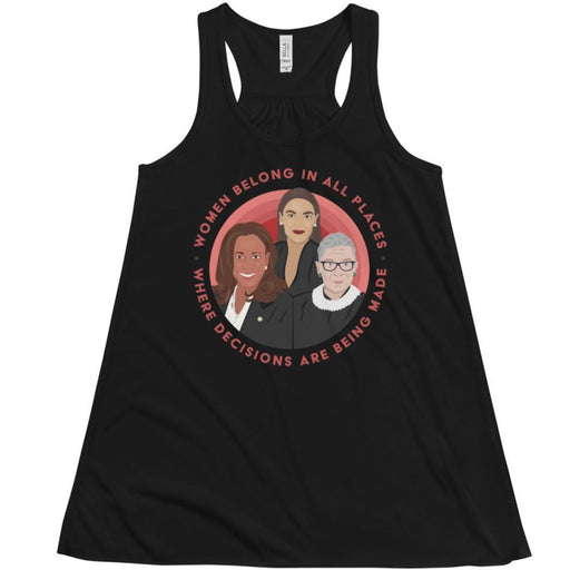 Women Belong In All Places Where Decisions Are Being Made (Kamala Harris) -- Women's Tanktop
