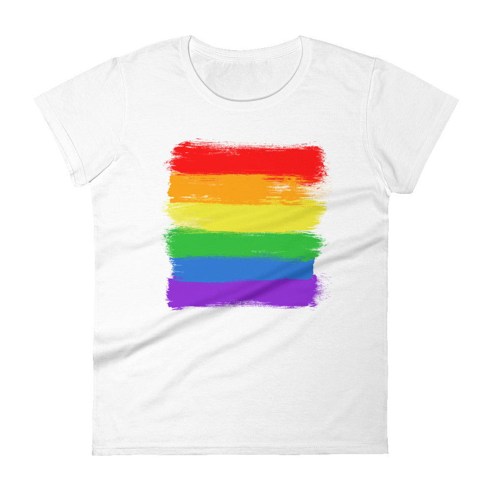 LGBTQIA+ Flag -- Women's T-Shirt