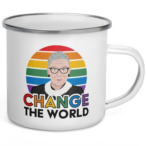 Change The World (Ruth Bader Gingburg) -- Enamel Mug