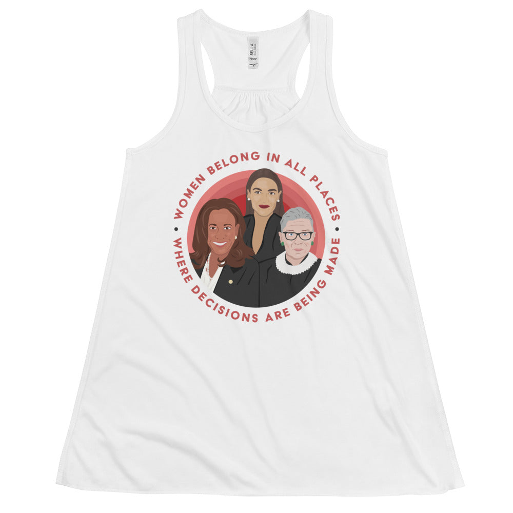 Women Belong In All Places Where Decisions Are Being Made (Kamala Harris) -- Women's Tanktop