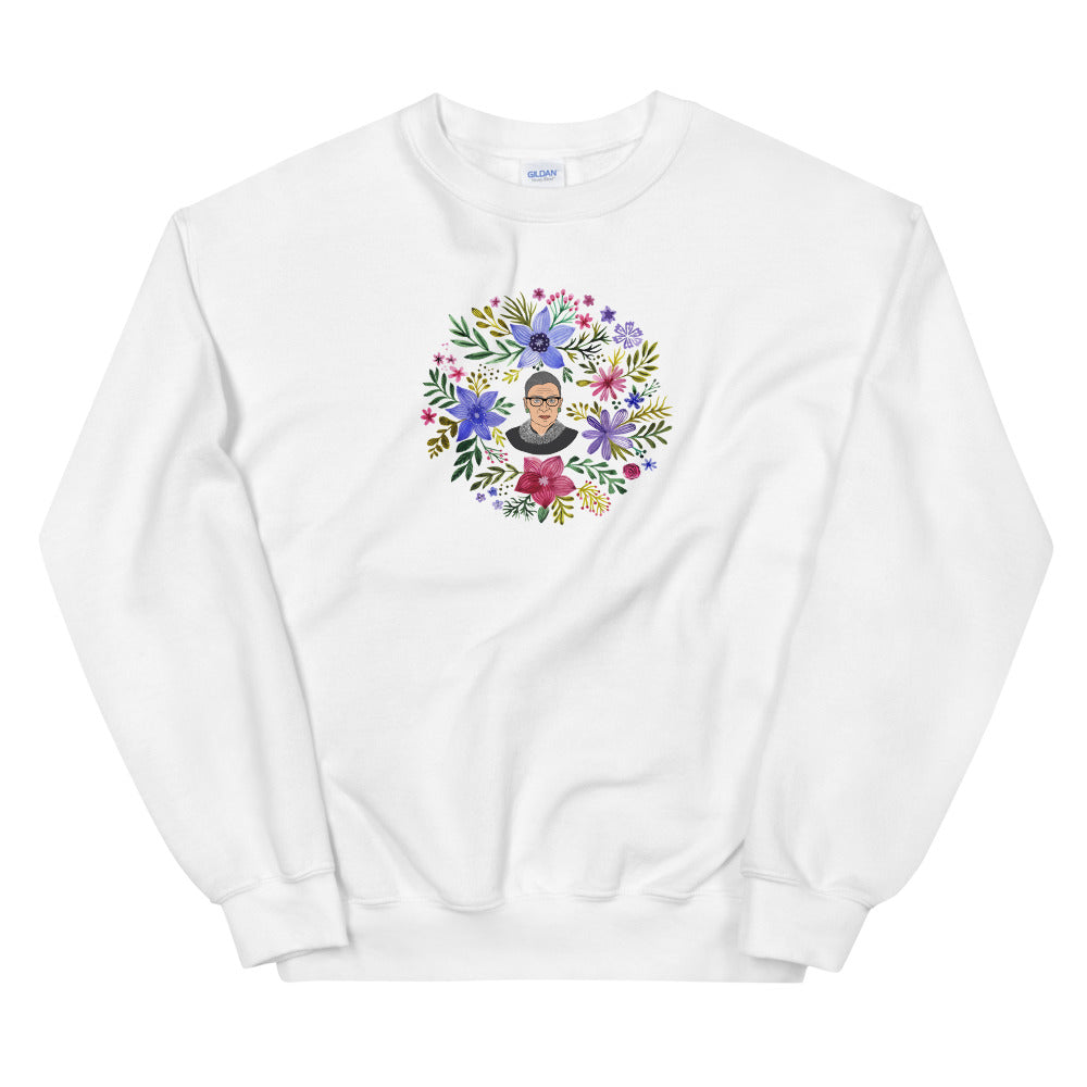 RBG Watercolor Flowers -- Sweatshirt