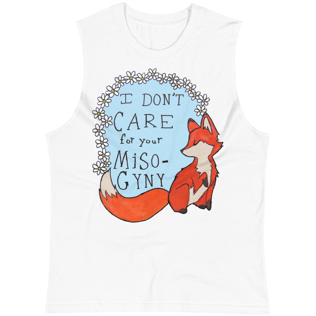 Feminist Fox Doesn't Care For Your Misogyny -- Unisex Tanktop