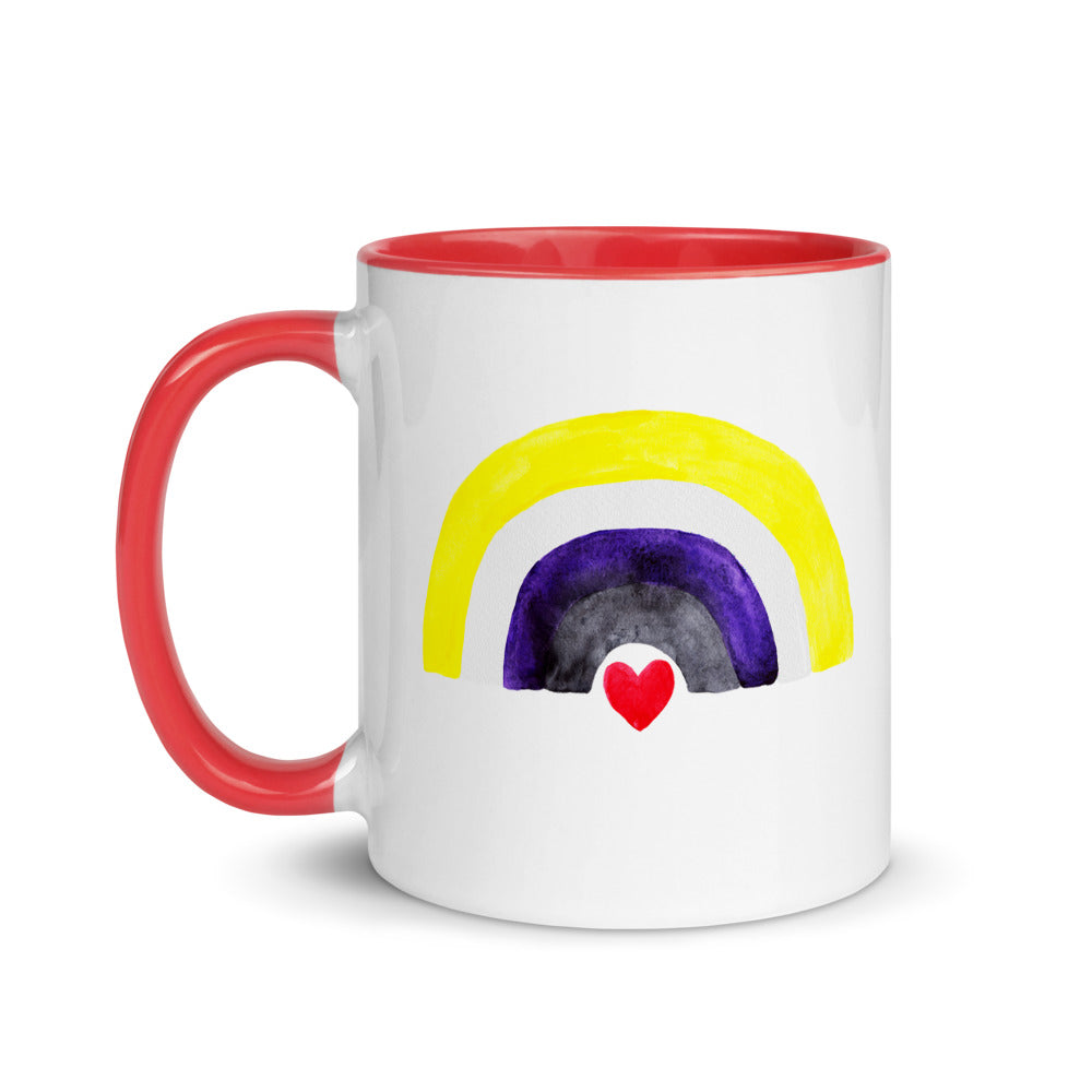Non-Binary Rainbow Flag -- Mug