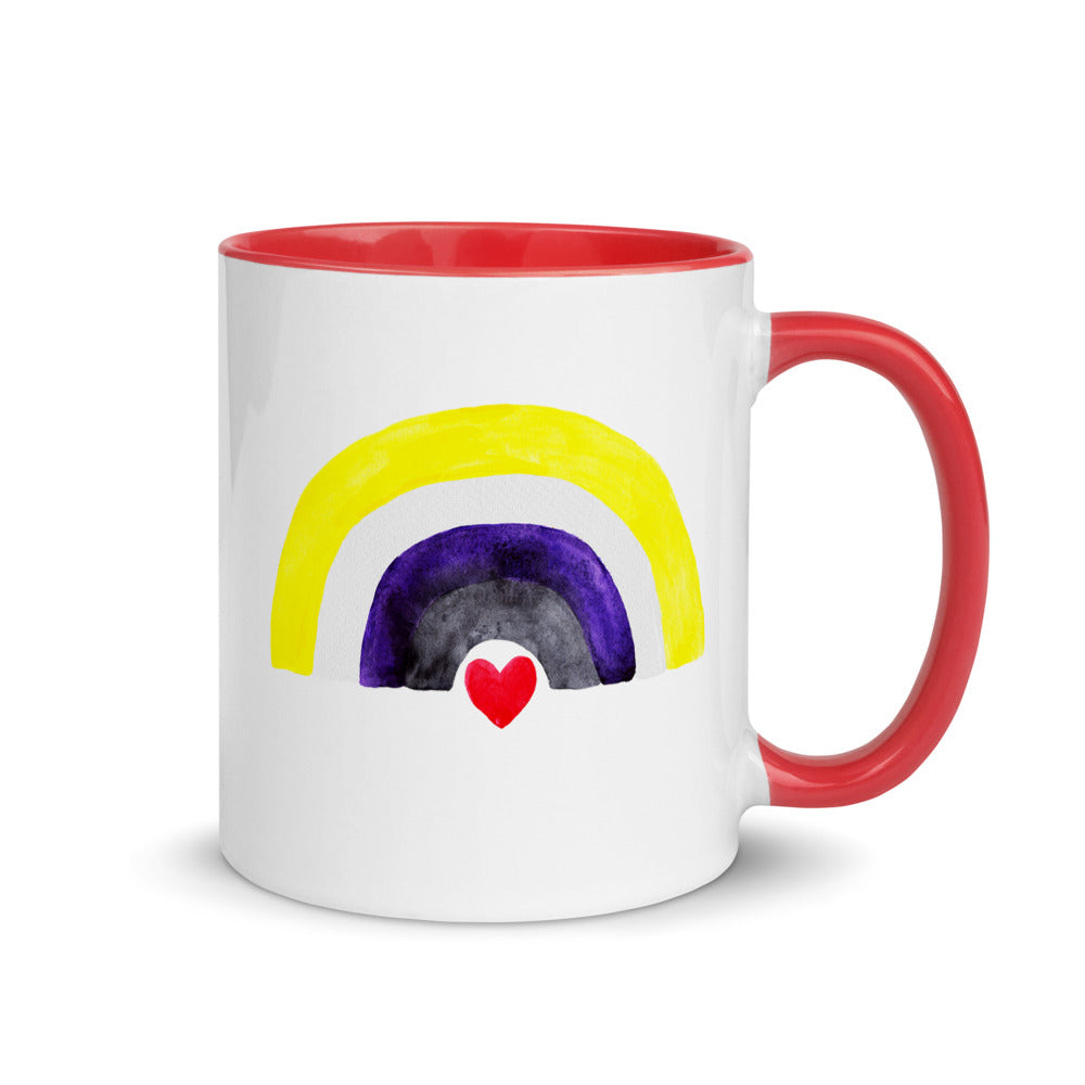 Non-Binary Rainbow Flag -- Mug