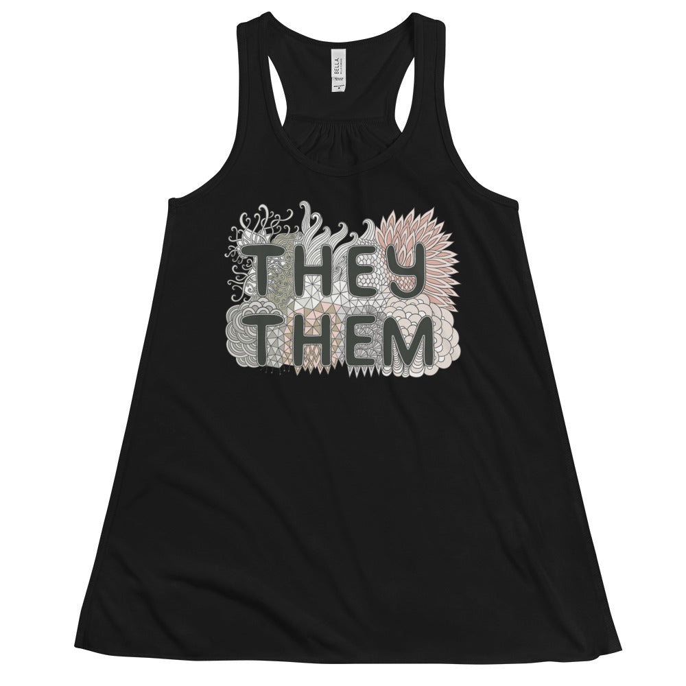 They/Them Pronouns -- Fitted Tanktop