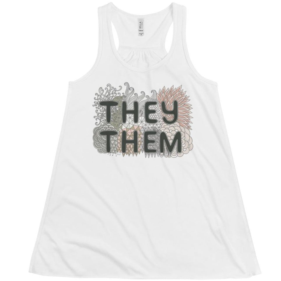 They/Them Pronouns -- Fitted Tanktop