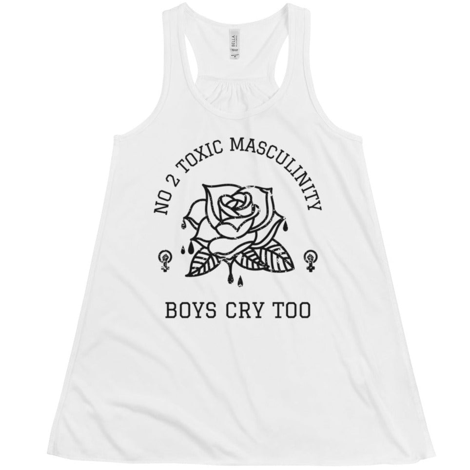 No 2 Toxic Masculinity, Boys Cry Too -- Women's Tanktop