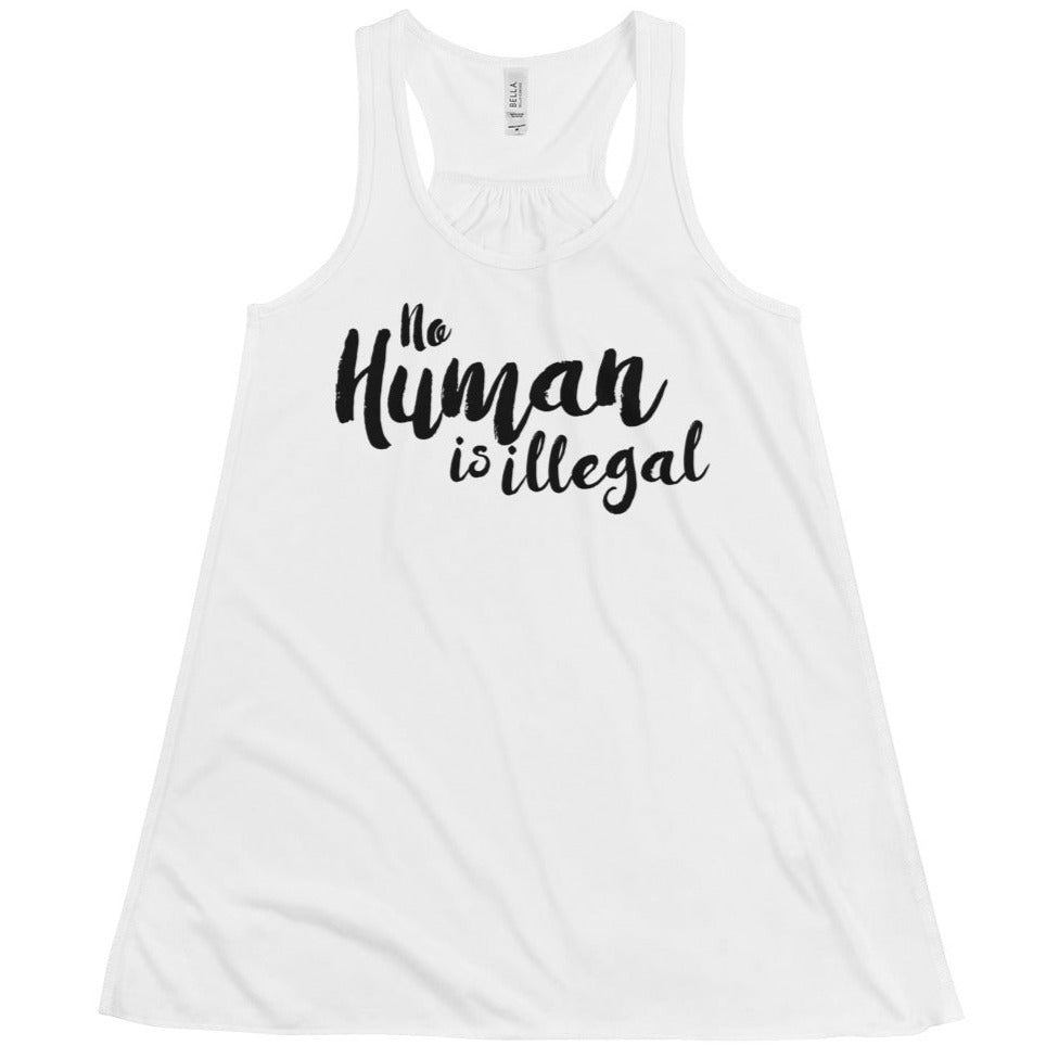No Human Is Illegal -- Women's Tanktop